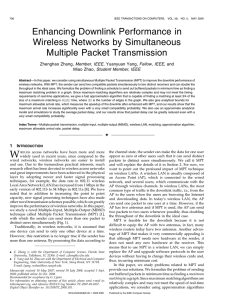 Enhancing Downlink Performance in Wireless Networks by Simultaneous Multiple Packet Transmission
