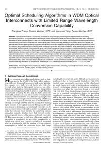 Optimal Scheduling Algorithms in WDM Optical Interconnects with Limited Range Wavelength