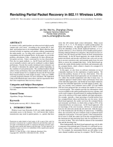 Revisiting Partial Packet Recovery in 802.11 Wireless LANs