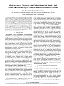 Medium Access Diversity with Uplink-Downlink Duality and