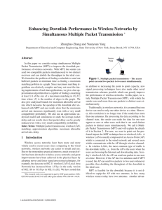 Enhancing Downlink Performance in Wireless Networks by Simultaneous Multiple Packet Transmission ∗