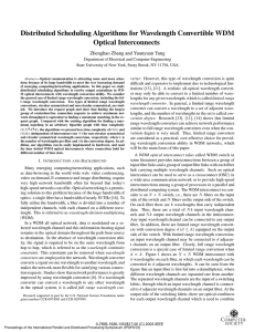 Distributed Scheduling Algorithms for Wavelength Convertible WDM Optical Interconnects