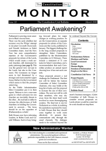 M O N I T O R  Parliament Awakening?