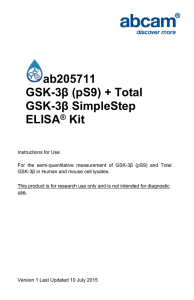 ab205711 GSK-3β (pS9) + Total GSK-3β SimpleStep ELISA