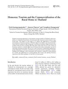 Asia Pacific Journal of Tourism Research, 2015