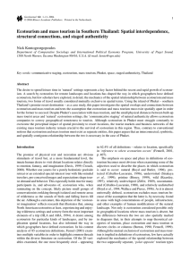 Ecotourism and mass tourism in Southern Thailand: Spatial interdependence,