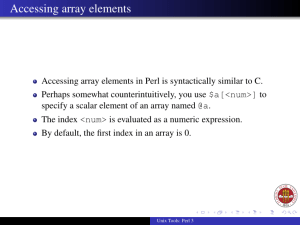 Accessing array elements