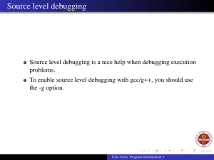 Source level debugging