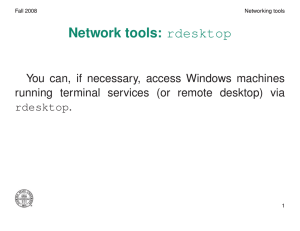 Network tools: