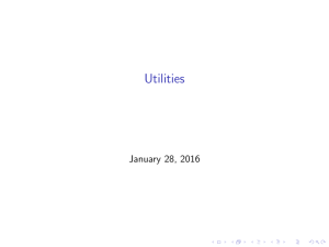 Utilities January 28, 2016