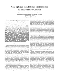 Near-optimal Rendezvous Protocols for RDMA-enabled Clusters