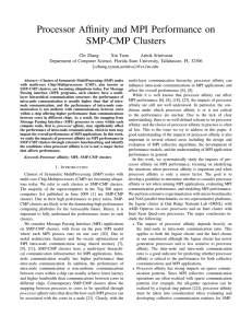 Processor Affinity and MPI Performance on SMP-CMP Clusters
