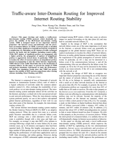 Traffic-aware Inter-Domain Routing for Improved Internet Routing Stability