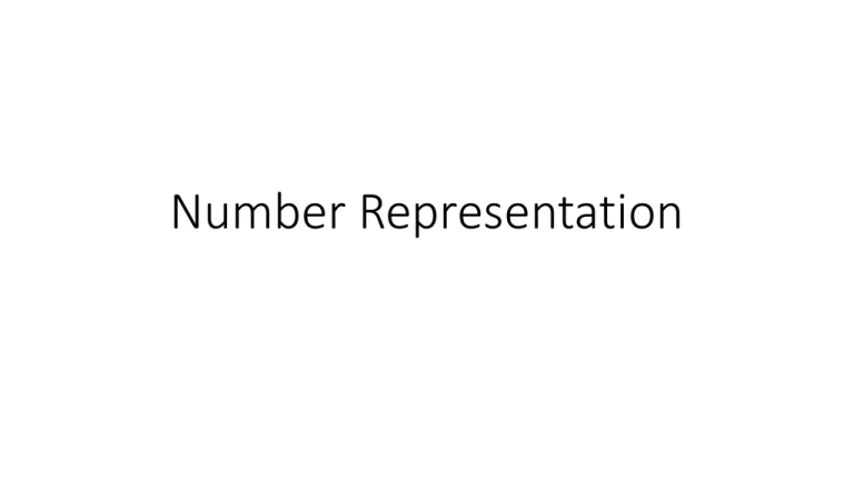 number representation definition