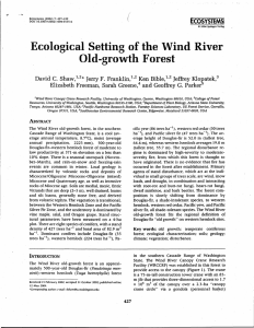 Wind Ecological Setting of the River Old-growth Forest