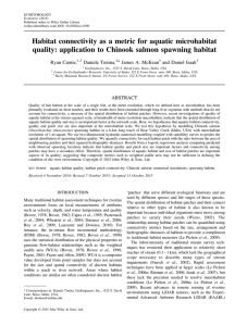 Habitat connectivity as a metric for aquatic microhabitat