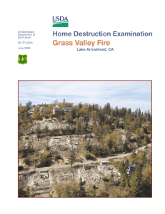 Grass Valley Fire Home Destruction Examination Lake Arrowhead, CA United States