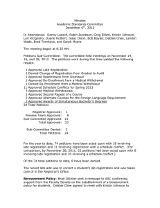 Minutes Academic Standards Committee December 6 , 2012