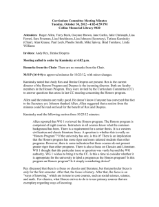 Curriculum Committee Meeting Minutes Tuesday, October 30, 2012 - 4:02-4:59 PM