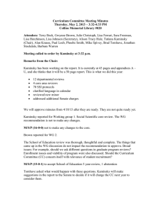 Curriculum Committee Meeting Minutes Thursday, May 2, 2013 – 3:32-4:33 PM