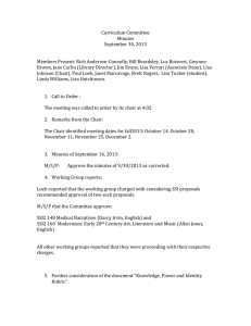 Curriculum Committee Minutes September 30, 2013