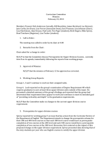 Curriculum Committee Minutes February 24, 2014
