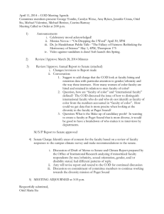 April 11, 2014 – COD Meeting Agenda