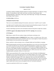 Curriculum Committee Minutes March 25, 2015