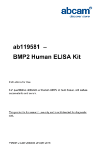 ab119581  – BMP2 Human ELISA Kit