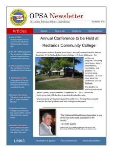 Articles Annual Conference to be Held at Redlands Community College
