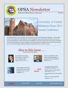 University of  Central Oklahoma Hosts 2015 Annual Conference
