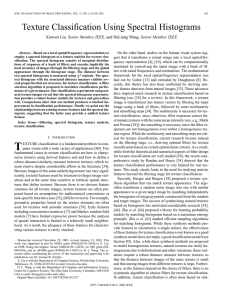 Texture Classification Using Spectral Histograms , Senior Member, IEEE,