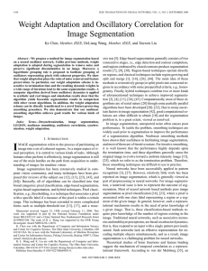 Weight Adaptation and Oscillatory Correlation for Image Segmentation , Member, IEEE [5].