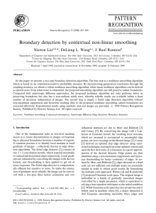 Boundary detection by contextual non-linear smoothing * Xiuwen Liu