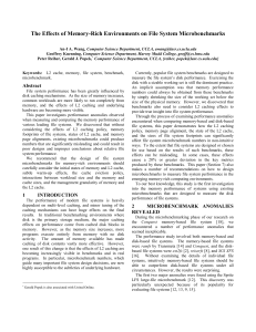 The Effects of Memory-Rich Environments on File System Microbenchmarks