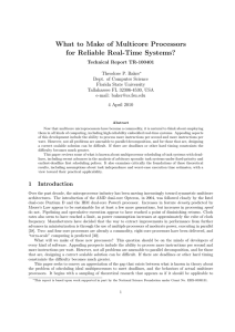 What to Make of Multicore Processors for Reliable Real-Time Systems?