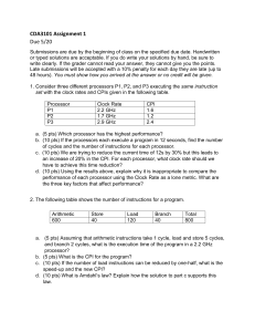 CDA3101 Assignment 1