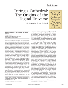 Turing’s Cathedral: The Origins of the Digital Universe Book Review