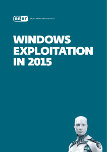 WINDOWS EXPLOITATION IN 2015