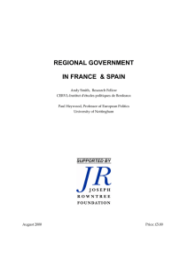 REGIONAL GOVERNMENT IN FRANCE  &amp; SPAIN