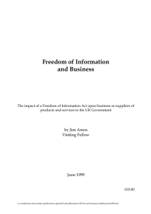 Freedom of Information and Business