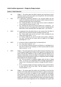 Initial Coalition Agreement – Pledge by Pledge Analysis