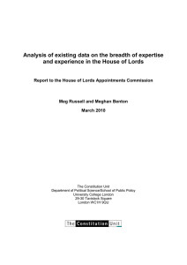 Analysis of existing data on the breadth of expertise