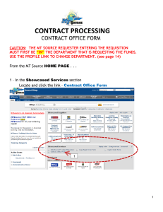 CONTRACT PROCESSING CONTRACT OFFICE FORM