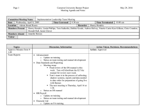 Page 1 Cameron University Banner Project May 29, 2016