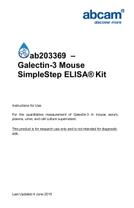 ab203369  – Galectin-3 Mouse SimpleStep ELISA® Kit
