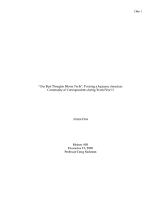 Ono 1  &ldquo;Our Best Thoughts Bloom Forth&rdquo;: Forming a Japanese American