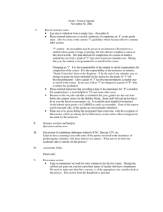 Deans’ Council Agenda November 30, 2004  I.