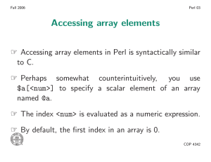 Accessing array elements