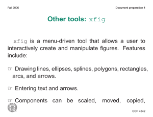 Other tools: xfig